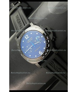 Panerai Luminor Regatta Swiss Watch in PVD Casing Rubber Strap