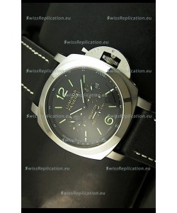 Panerai PAM365 L’Astronomo Luminor 1950 GMT Equation of Time Watch Black Dial Steel