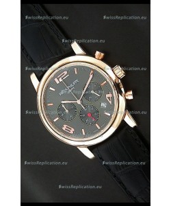 Patek Philippe Perpetual Calender Japanese Steel Watch in Grey Dial