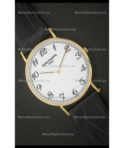 Patek Philippe Calatrava Japanese Quaartz Watch in Yellow Gold