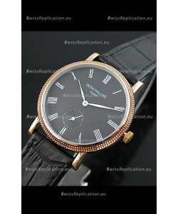 Patek Philippe Calatrava Japanese Mens Watch in Grey Dial