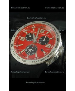 Porsche Design Flat Six P'6320 Japanese Watch in Red Dial