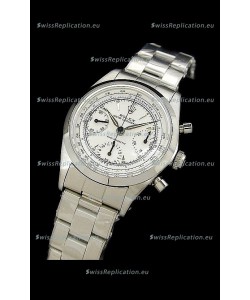 Rolex Oyster Chronograph Vintage Swiss Replica Watch in White Dial