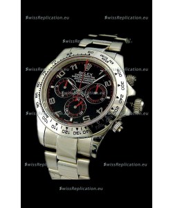 Rolex Daytona Cosmograph Swiss Replica Watch in Black Dial