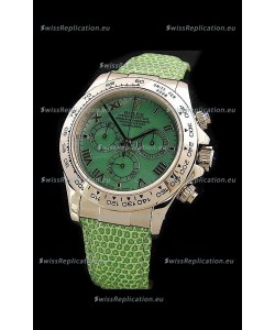 Rolex Daytona Cosmograph Swiss Replica Steel Watch in Green Pearl Dial