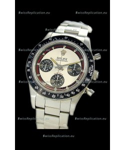Rolex Daytona Paul Newman Edition Replica Steel Watch in White Dial