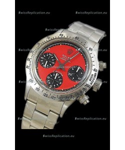 Rolex Oyster Cosmograph Swiss Replica Watch in Red Dial
