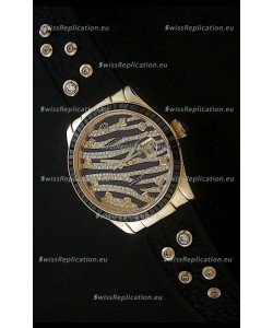 Rolex DateJust Gold Diamond Swiss Replica Watch