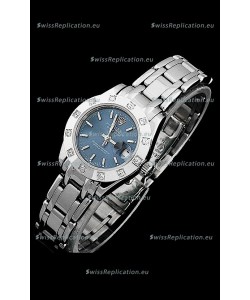 Rolex Datejust Ladies Japanese Replica Ladies Watch in Light Blue Dial