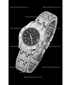 Rolex Datejust Ladies Japanese Replica Ladies Watch in Black Dial