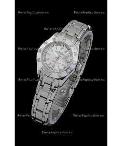 Rolex Datejust Ladies Japanese Replica Ladies Watch in Silver White Dial