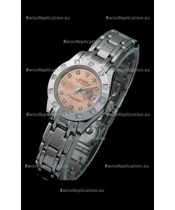 Rolex Datejust Ladies Japanese Replica Ladies Watch in Brown Dial