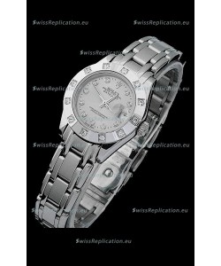 Rolex Datejust Ladies Japanese Replica Ladies Watch in Grey Dial