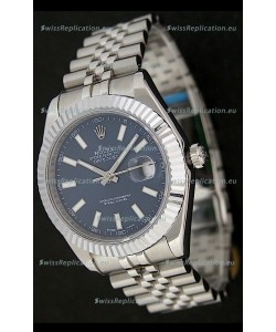 Rolex DateJust Swiss Replica Watch in Blue Dial