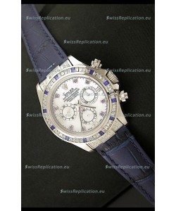 Rolex Oyster Perpetual Cosmograph Daytona Swiss Replica Watch in Blue Strap