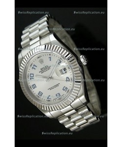Rolex Replica Datejust Mens Swiss Watch in Arabic Numerals Dial - 41MM