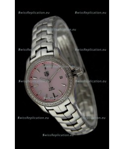 Tag Heuer Link Swiss Ladies Pink Watch