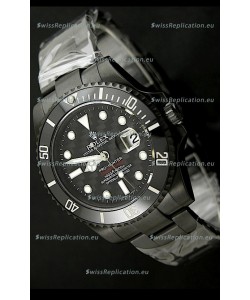 Rolex Pro Hunter Submariner Swiss Replica PVD Watch in Carbon Dial