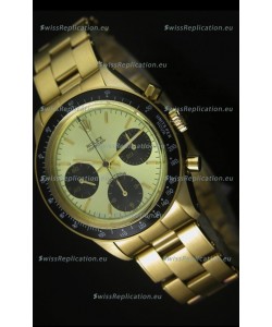 Rolex Daytona 6263 Cosmograph Metallic Dial in Gold Case