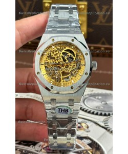 Audemars Piguet Royal Oak Super Clone Openworked Stainless Steel Watch 