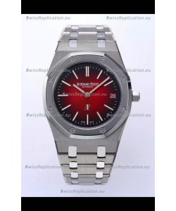 Audemars Piguet Super Clone Royal Oak Extra Thin Watch in Red Dial