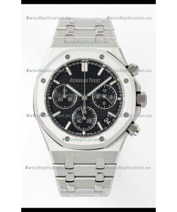 Audemars Piguet Super Clone Royal Oak Chronograph 26240 - 904L Steel in Black Dial 41MM