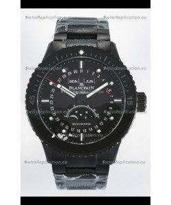 Blancpain Bathyscaphe Ceramic Casing Superclone Watch in Black Dial 