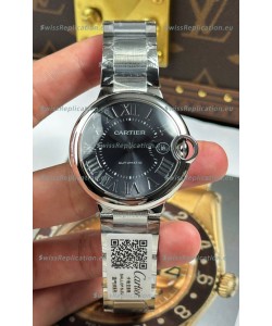 Ballon De Cartier Grey Dial 1:1 Mirror Swiss Replica Watch in 904L Steel Casing - 42MM