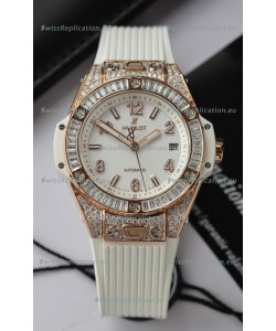 Hublot Big Bang One Click King White Dial Rose Gold Swiss Replica Watch 39MM
