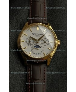 Patek Philippe Complications 5327G-001 Yellow Gold White Dial Swiss Replica