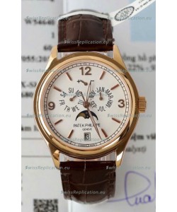 Patek Philippe Complications 4946R Swiss Replica Watch in White Dial 