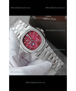 Patek Philippe Nautilus 5740 Perpetual Calendar Stainless Steel Pink Dial Swiss Replica Watch