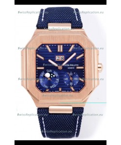 Patek Philippe Cubitus 5822 Rose Gold Casing Blue Dial Swiss Replica Watch