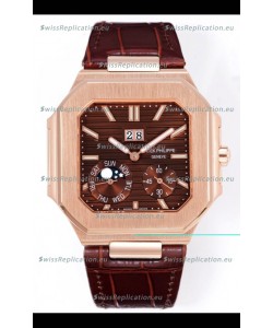 Patek Philippe Cubitus 5822 Rose Gold Casing Brown Dial Swiss Replica Watch