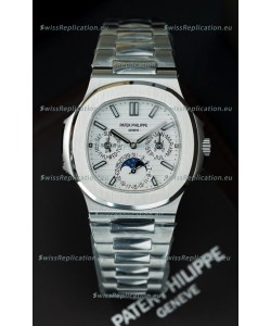 Patek Philippe Nautilus 5740 Perpetual Calendar Stainless Steel White Dial Swiss Replica Watch