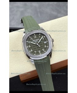 Patek Philippe Aquanaut Super Clone 5168G Green Dial 904L Steel Replica Watch 