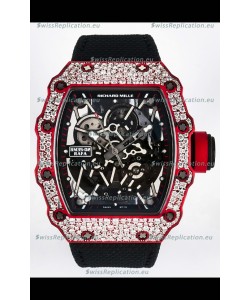 Richard Mille 035-02 Red NTPT Real Vaucher Movement Super Clone Watch 