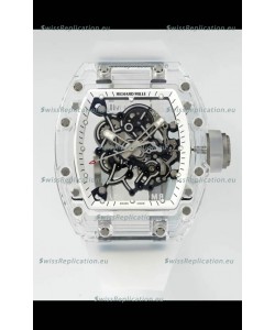 Richard Mille RM055 Transparent Sapphires Casing with Genuine Tourbillon Super Clone Watch