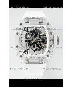 Richard Mille RM055 Transparent Sapphires Casing with Genuine Tourbillon Super Clone Watch