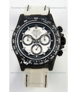 Rolex Daytona Super Clone DiW Cream Carbon V2 Edition Cal.4130 Movement Watch 