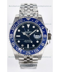 Rolex GMT Masters II Super Clone 126716 "Blaken" 904L Steel Blue Dial Watch 