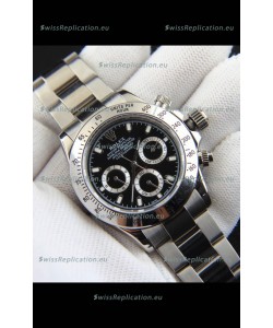 Rolex Daytona Japanese Movement Replica Watch in Black Dial 
