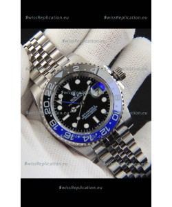 Rolex GMT Masters II Japanese Movement Replica Watch Steel Case Black Dial