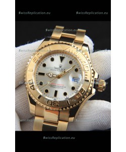 Rolex Yachtmaster Japanese Movement Watch in Gold Casing - Steel dial 37MM
