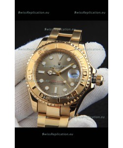 Rolex Yachtmaster Japanese Movement Watch in Gold Casing - Grey dial 37MM