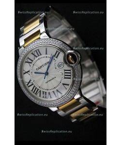 Cartier Ballon Bleu Swiss Replica Automatic Watch in White Dial