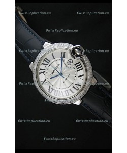 Cartier Balon de Swiss Replica Automatic Watch in White Dial