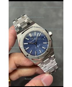 Audemars Piguet Royal Oak 37MM Blue Dial 904L Steel Watch in 3120 Movement - 1:1 Mirror Replica