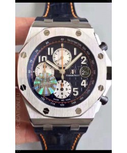 Audemars Piguet Royal Oak Offshore Chronograph Blue Dial 904L Steel 1: 1 Mirror 3126 Movement