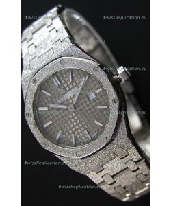 Audemars Piguet Royal Oak Frosted White Gold QUARTZ Watch 33MM Grey Dial - 1:1 Mirror Replica 